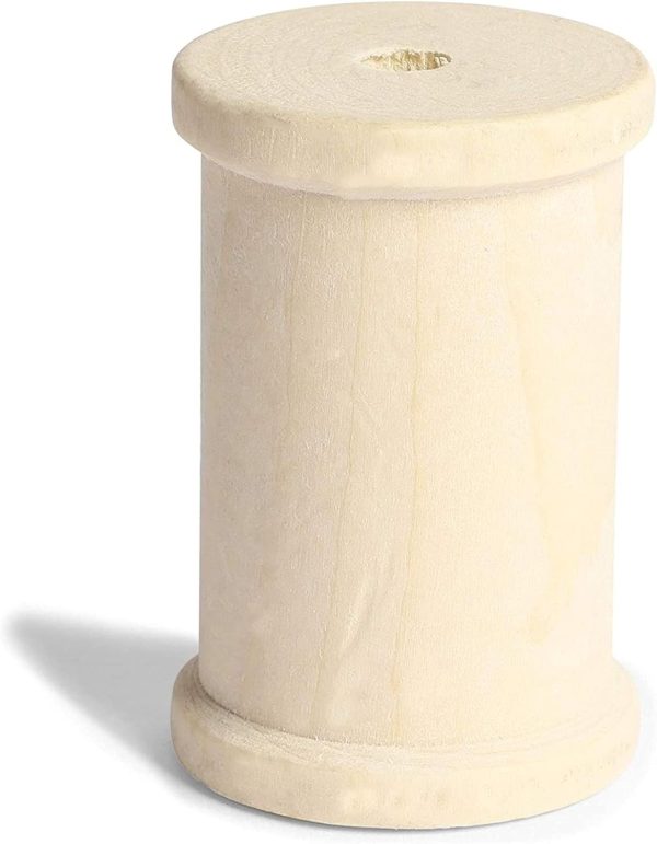 Bright Creations Large Unfinished Wooden Spools for Crafts - Wood Thread Spools - Pack of 40 (1.37 x 2 inch) - Image 4