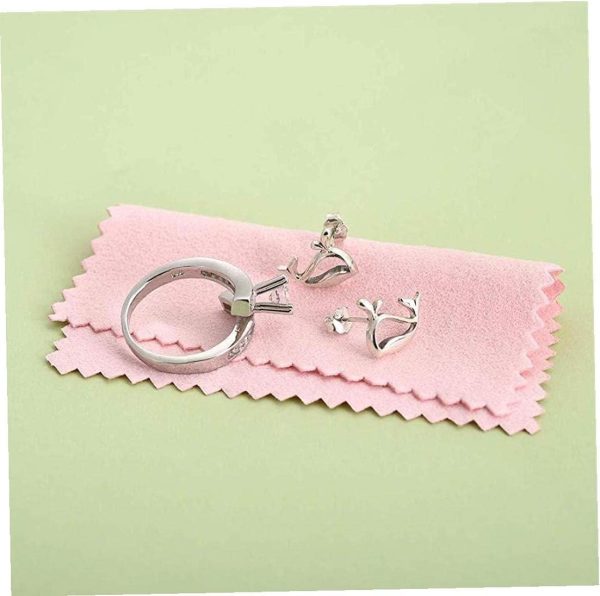 Jewelry Cleaning Cloth 10Pcs Sterling Cloth Platinum Polishing Cloth Suitable for Platinum Gold Jewelry Cleaning Tools Creative - Image 3