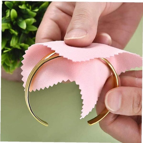 Jewelry Cleaning Cloth 10Pcs Sterling Cloth Platinum Polishing Cloth Suitable for Platinum Gold Jewelry Cleaning Tools Creative - Image 5