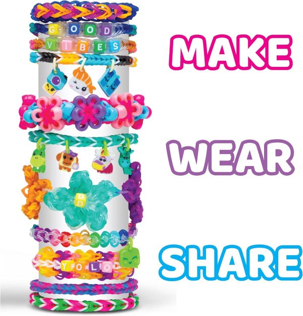 Rainbow Loom® Loomi-Pals™ MEGA Set, Features 60 Cute Assorted LP Charms, The New RL2.0, Happy Looms, Hooks, Alpha & Pony Beads, 5600 Colorful Bands All in a Carrying Case for Boys and Girls 7+ - Image 2
